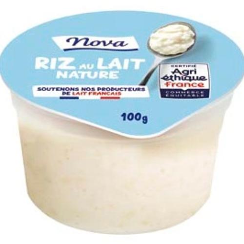 RIZ AU LAIT NATURE 100G NOVA
