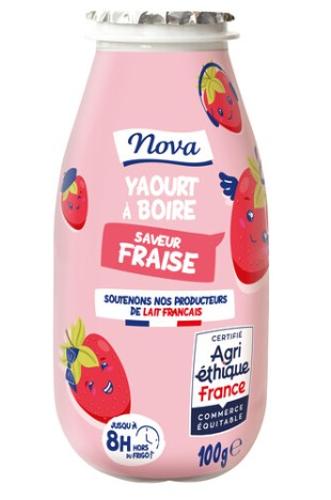 YAOURT A BOIRE A LA FRAISE 4 x 100G