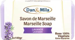 SAVON MARSEILLE/LAVANDE LOT 100GX5