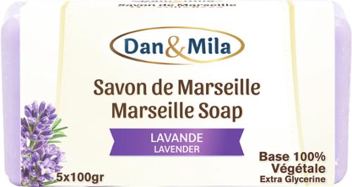 SAVON MARSEILLE/LAVANDE LOT 100GX5