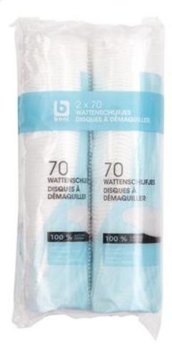 DISQUES A DEMAQUILLER 100% COTON 50 PIECES
