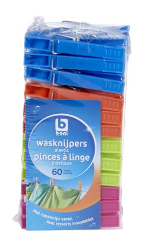 PINCE A LINGE EN PLASTIQUE x60