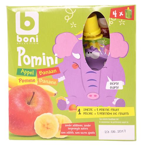 COMPOTE DE POMME/BANANE EN GOURDE 4 x90G