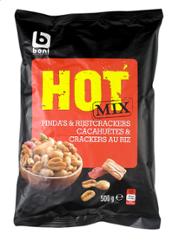 CACAHUETES & CRACKERS AU RIZ HOT MIX 500G