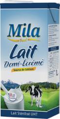 LAIT 1/2 ECREME 1Lx12