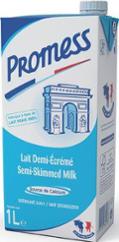 LAIT 1/2 ECREME 1L