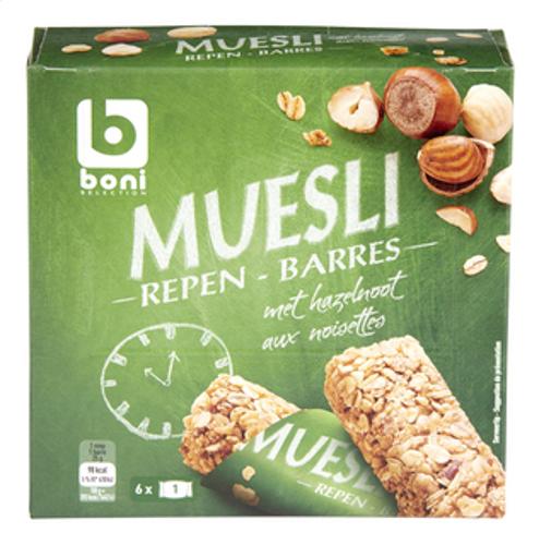 BARRE CEREALE MUESLI NOISETTE 6 x 25G