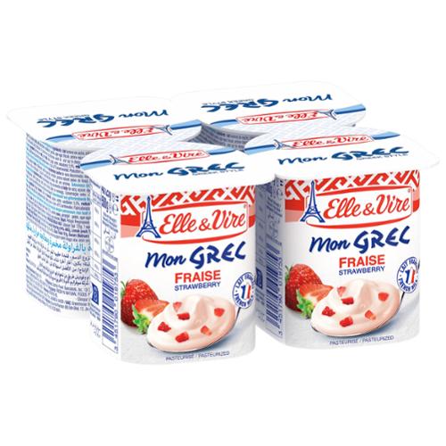 DESSERT LACTE GREC FRAISE 125Gx4