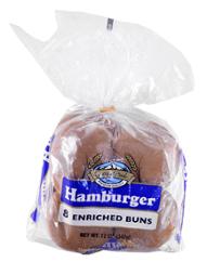 HAMBURGER BUN 8 PIECES 340G