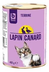 CHAT 1/2 TERRINE DUO CANARD/LAPIN